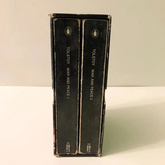 Vintage 1975 Leo Tolstoy War and Peace 2 Volume Boxed Set Paperback - Picture 2 of 16